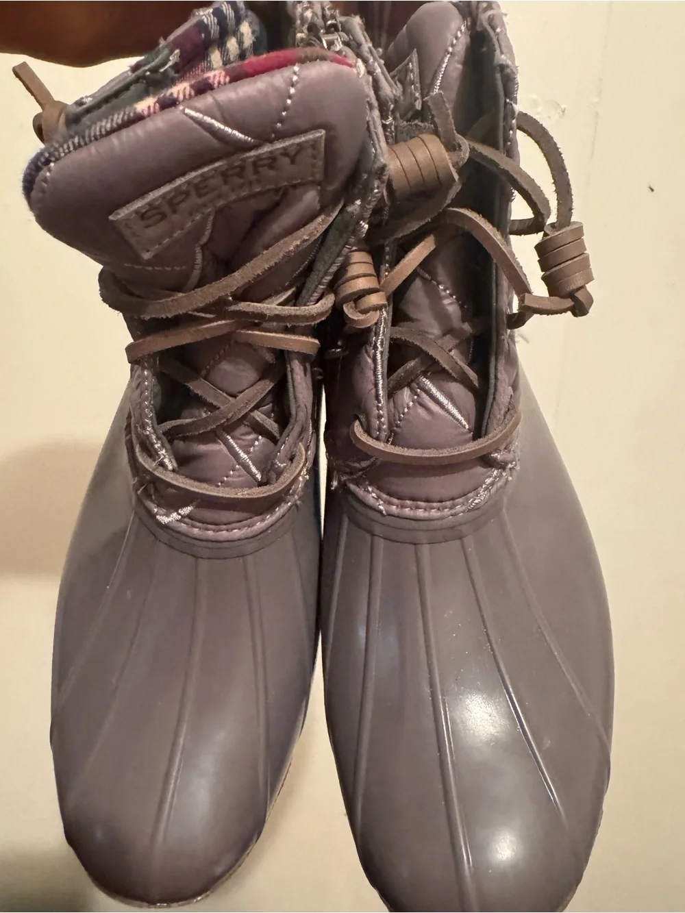Sperry Women's Dark Gray Insulated Duck Boots